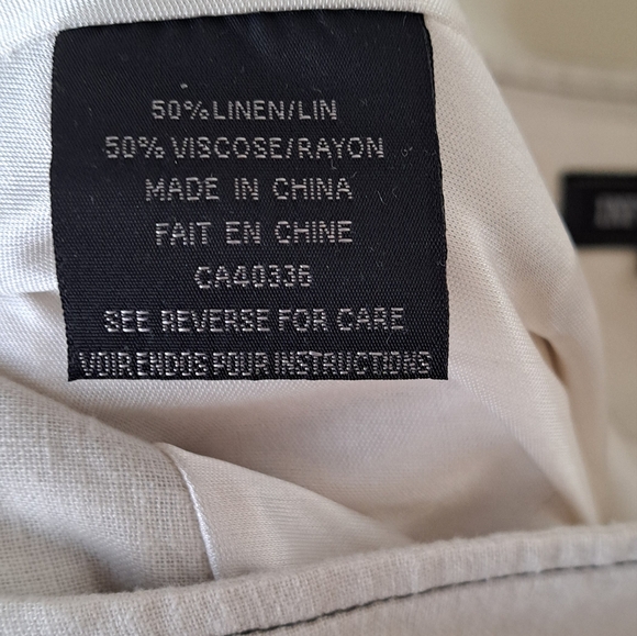 Linen blend vintage skirt - Picture 2 of 4